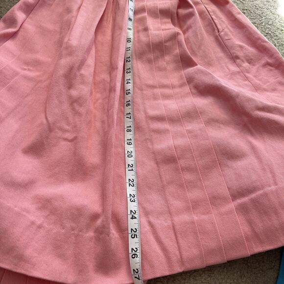 Vintage Prarie Aline Pink Skirt Cottage Core XS Cotton Feminine Coquette Twee - Picture 12 of 16